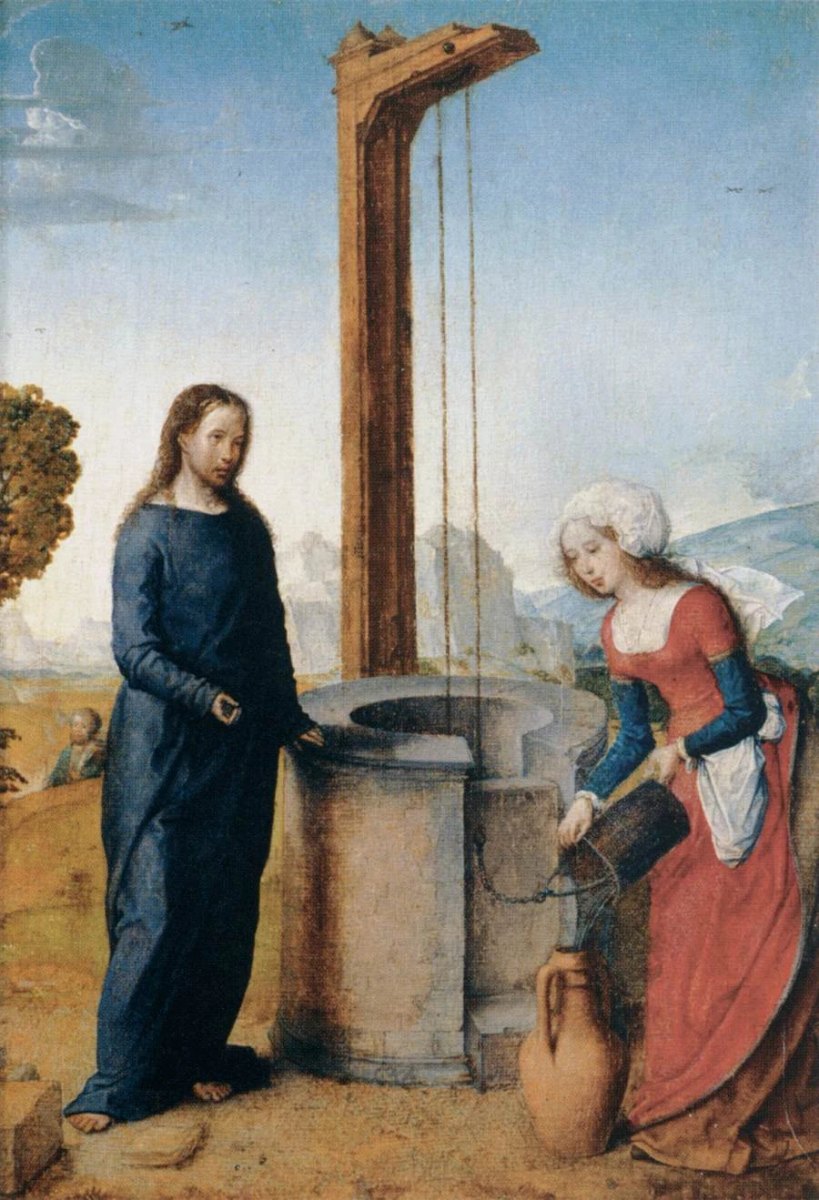 Christ and the Samaritan Woman by Juan de Flandes