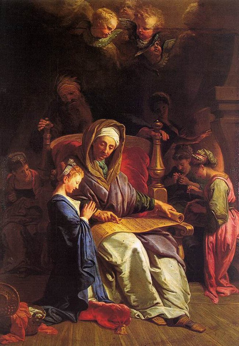 The Education of the Virgin by Jean Jouvenet