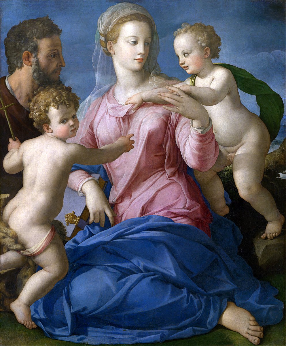 The Holy Family with the Infant Saint John the Baptist (Madonna Stroganoff) by Agnolo Bronzino