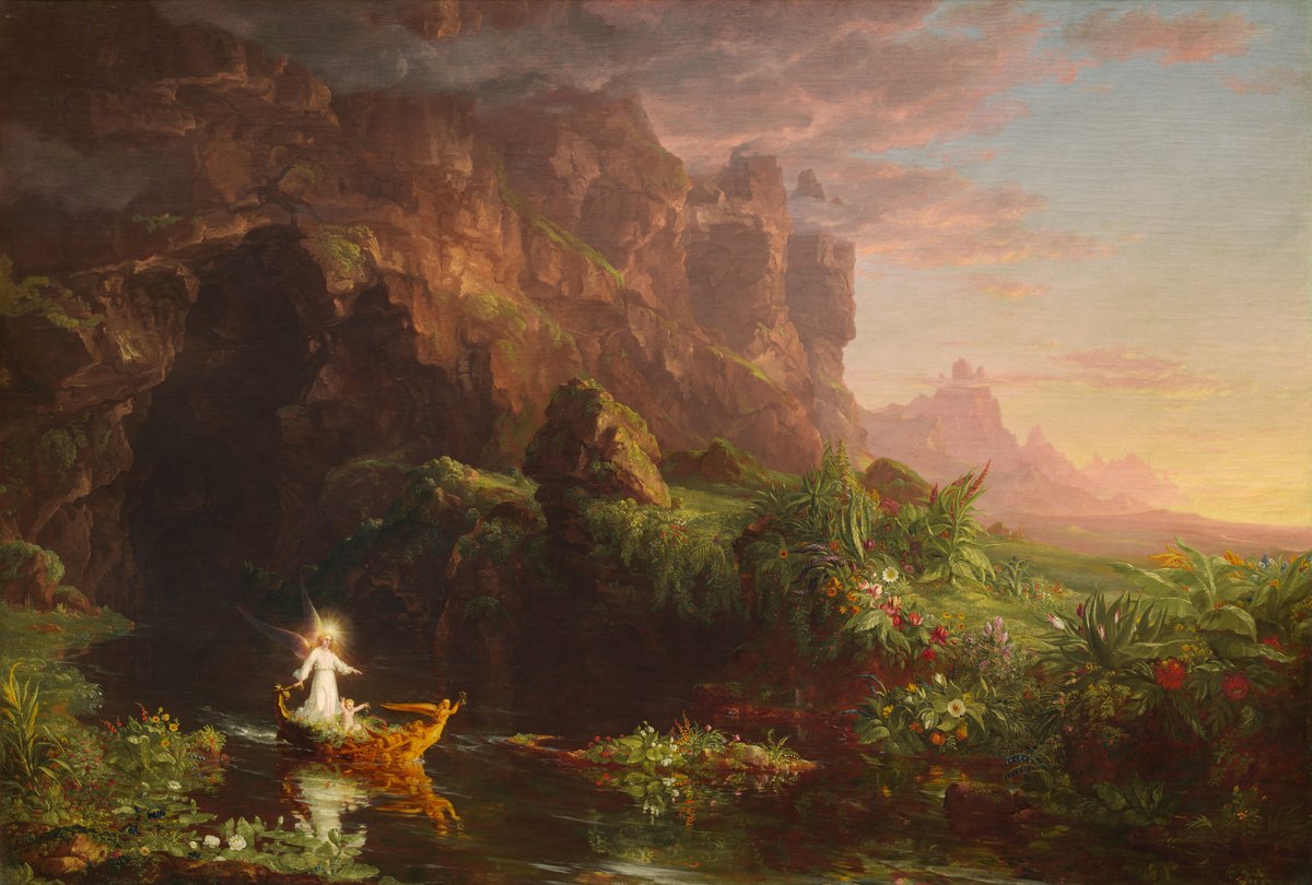 The Voyage of Life Childhood by Thomas Cole