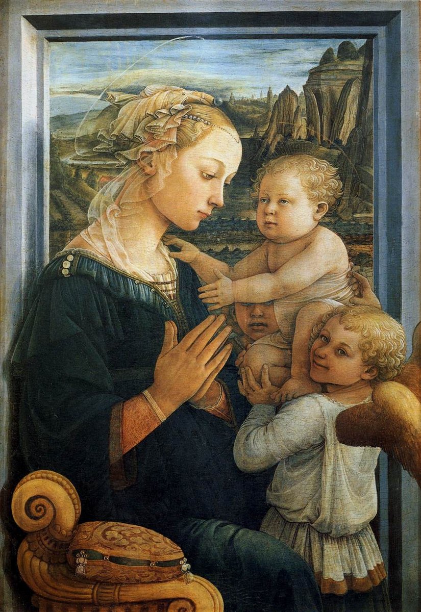 Madonna with the Child and Two Angels by Filippo Lippi