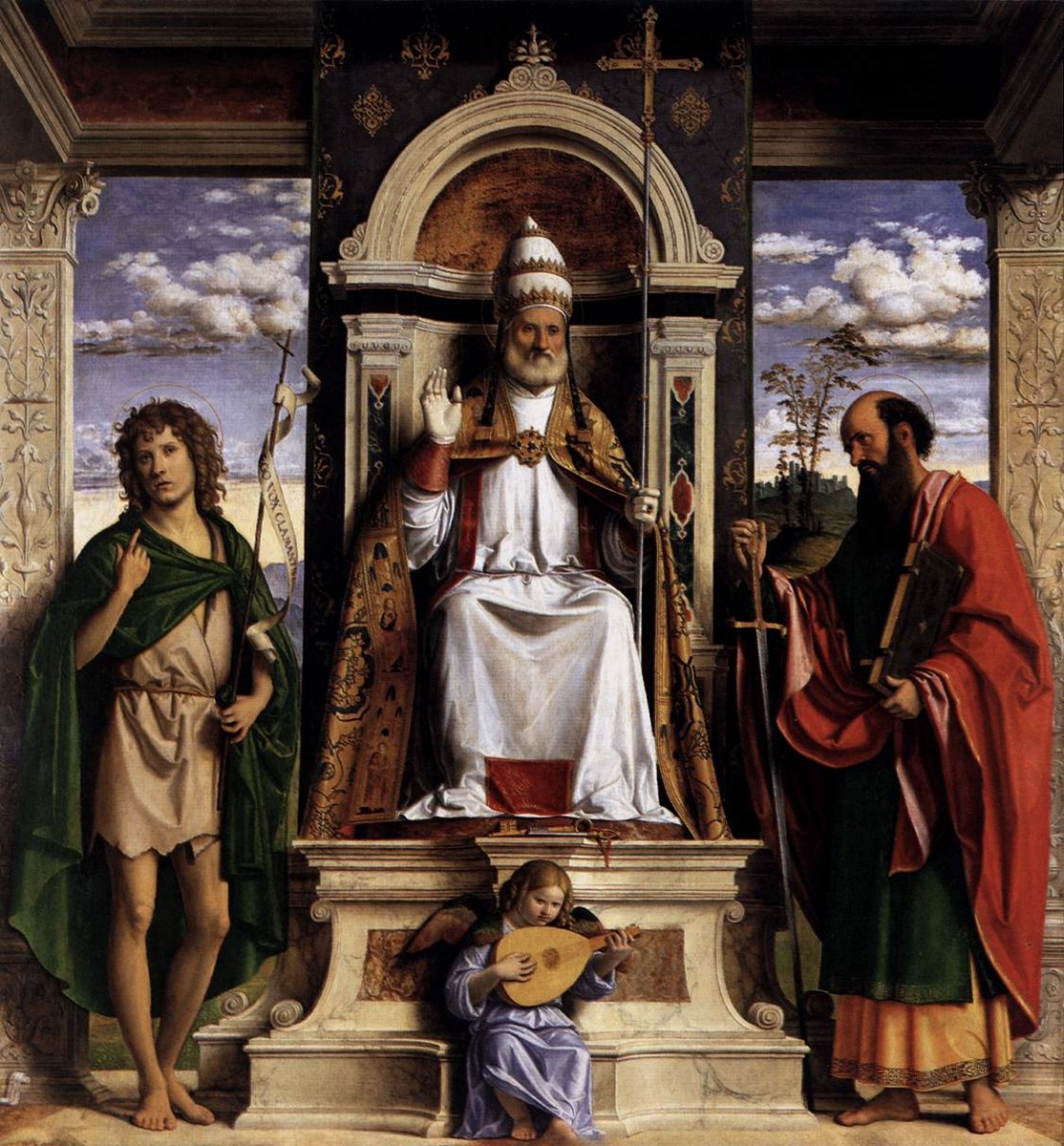 St Peter Enthroned with Saints by Cima da Conegliano