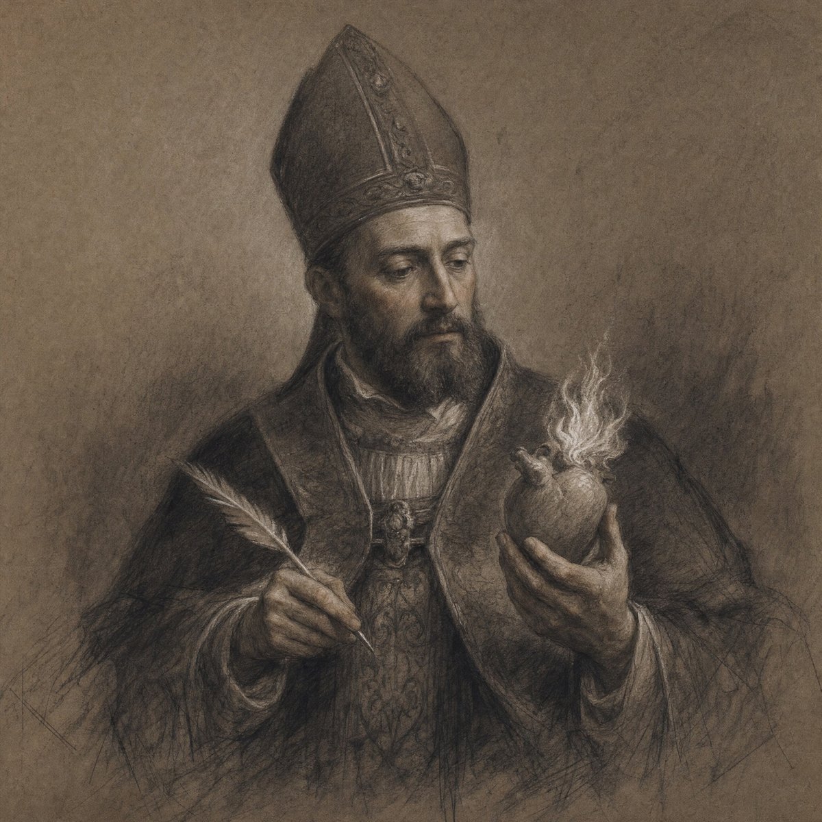 Saint Augustine of Hippo by Catholic Art Studio