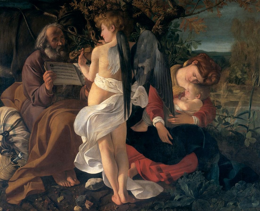 The Rest on the Flight into Egypt by Caravaggio
