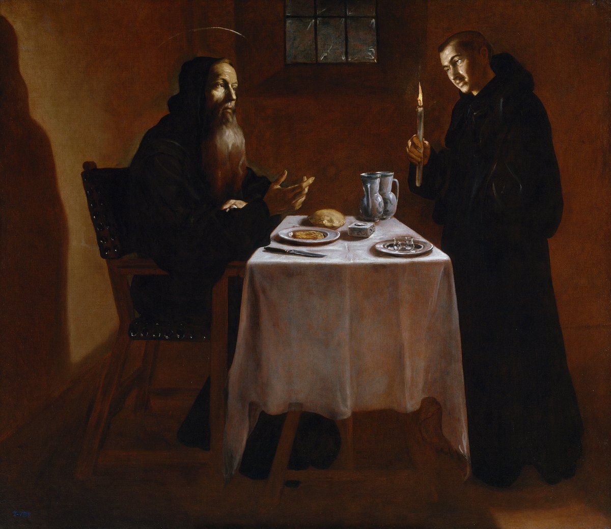 Supper of St. Benedict by Juan Rizi