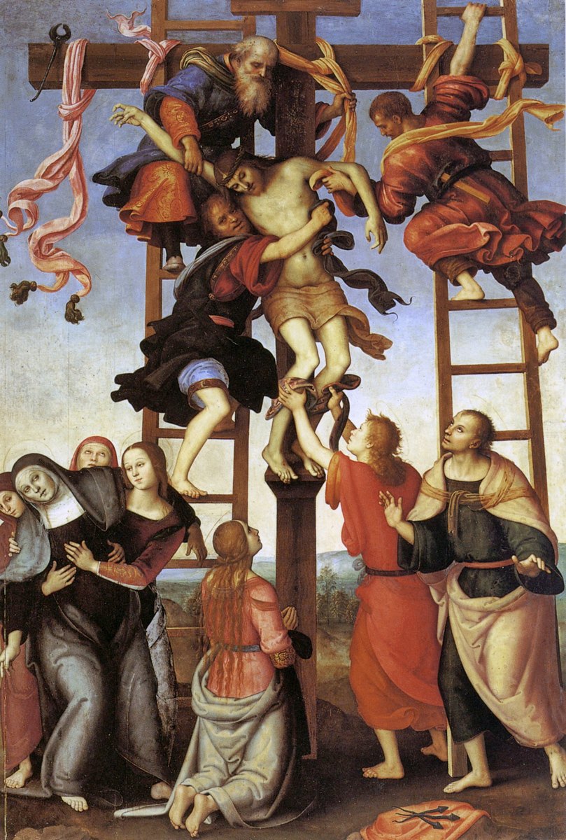 Descent from the Cross by Filippino Lippi and Pietro Perugino