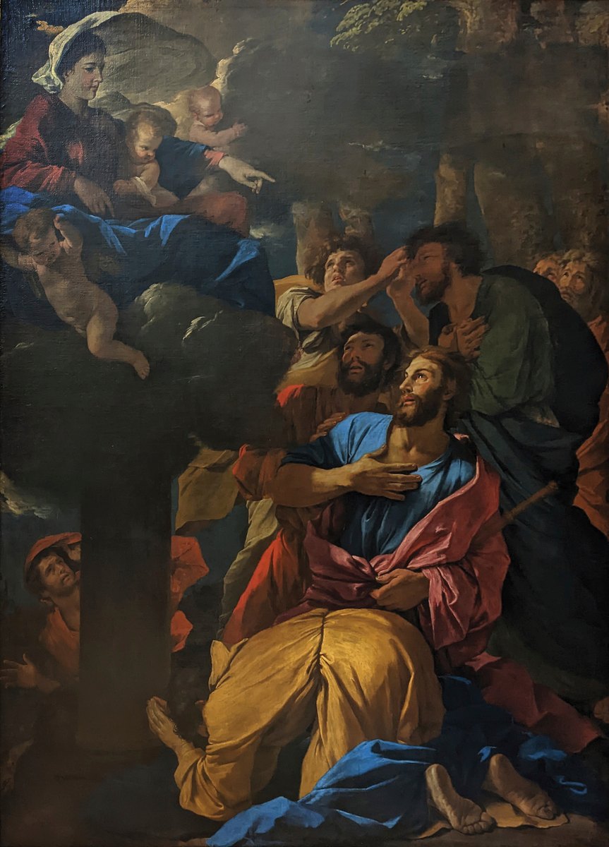Saint James the Great's Vision of the Virgin Mary by Nicolas Poussin