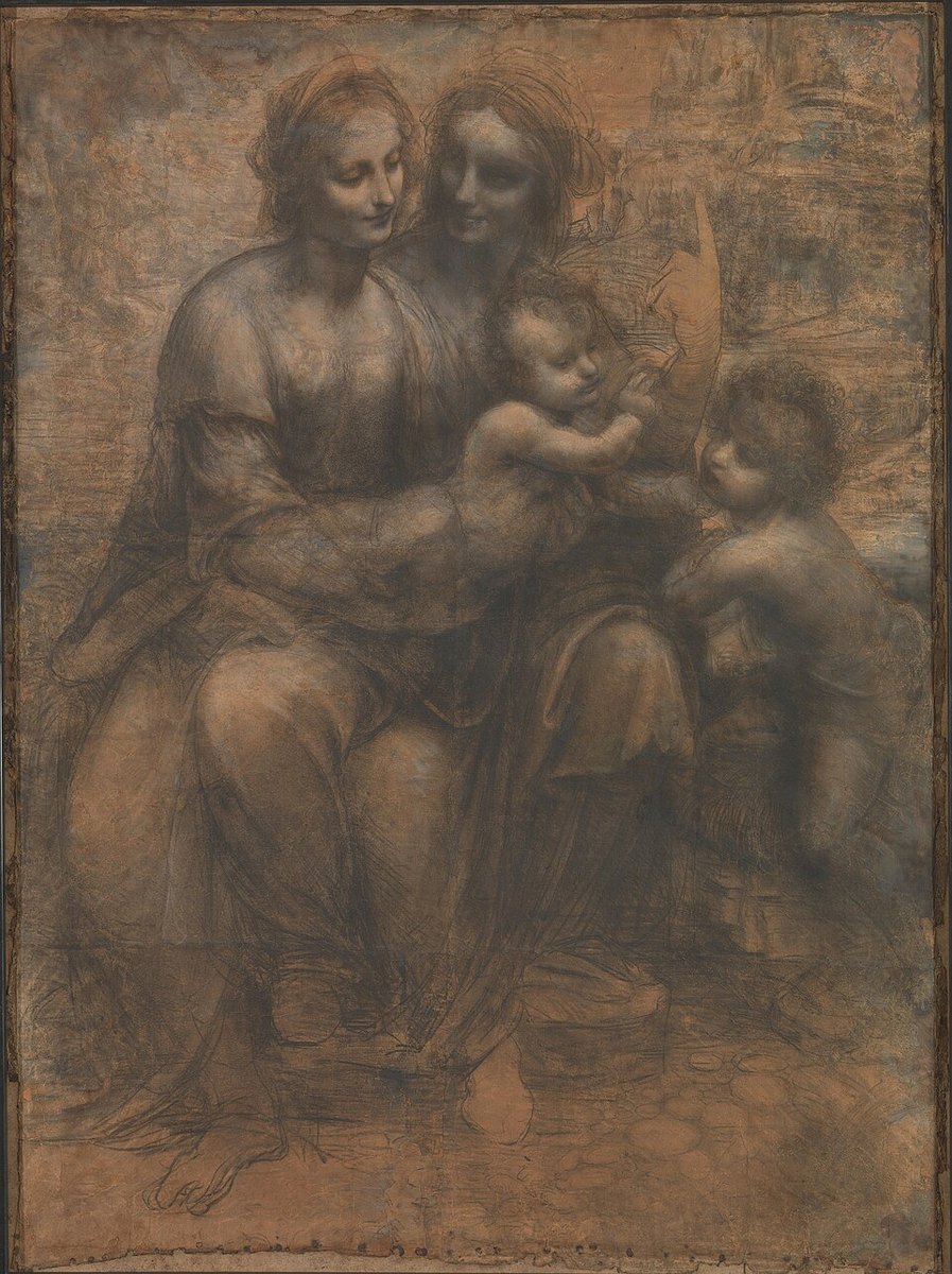 The Virgin and Child with Saint Anne and Saint John the Baptist by Leonardo da Vinci