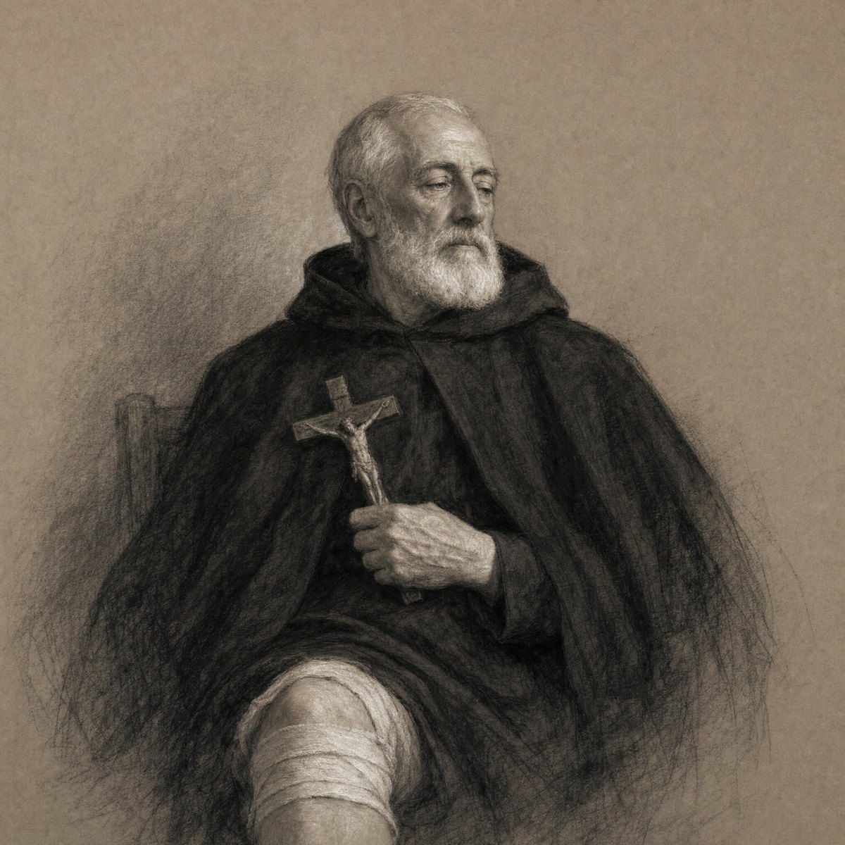 Saint Peregrine Laziosi by Catholic Art Studio