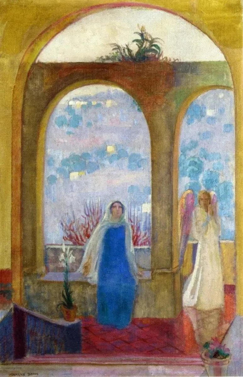 The Annunciation Under the Arch with Lilies by Maurice Denis