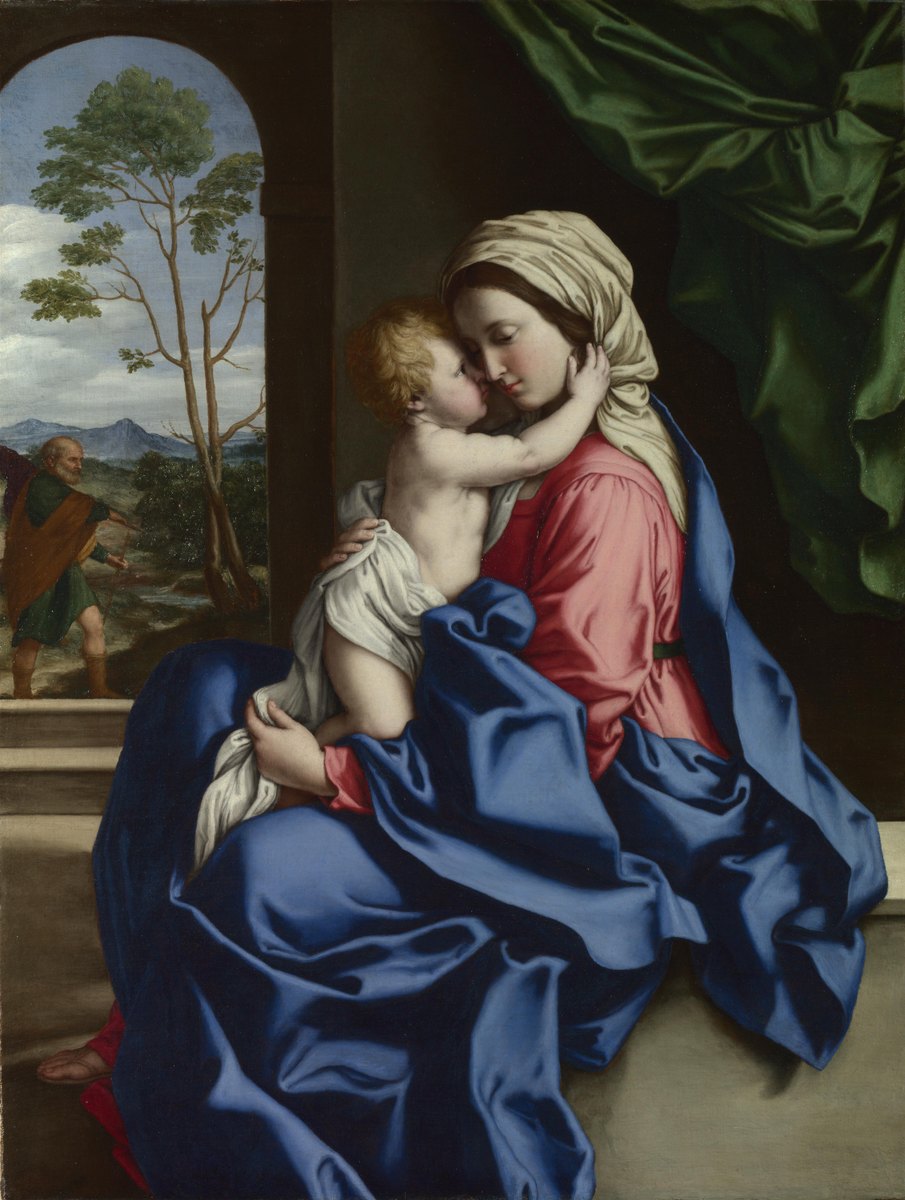 Virgin & Child Embracing by Giovanni Battista Salvi da Sassoferrato