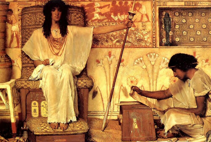 Joseph, Overseer of Pharaoh's Granaries by Lawrence Alma-Tadema