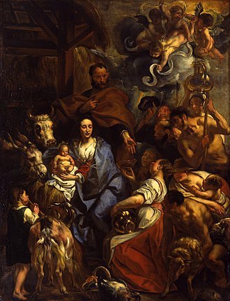 Adoration of the Shepherds by Jacob Jordaens