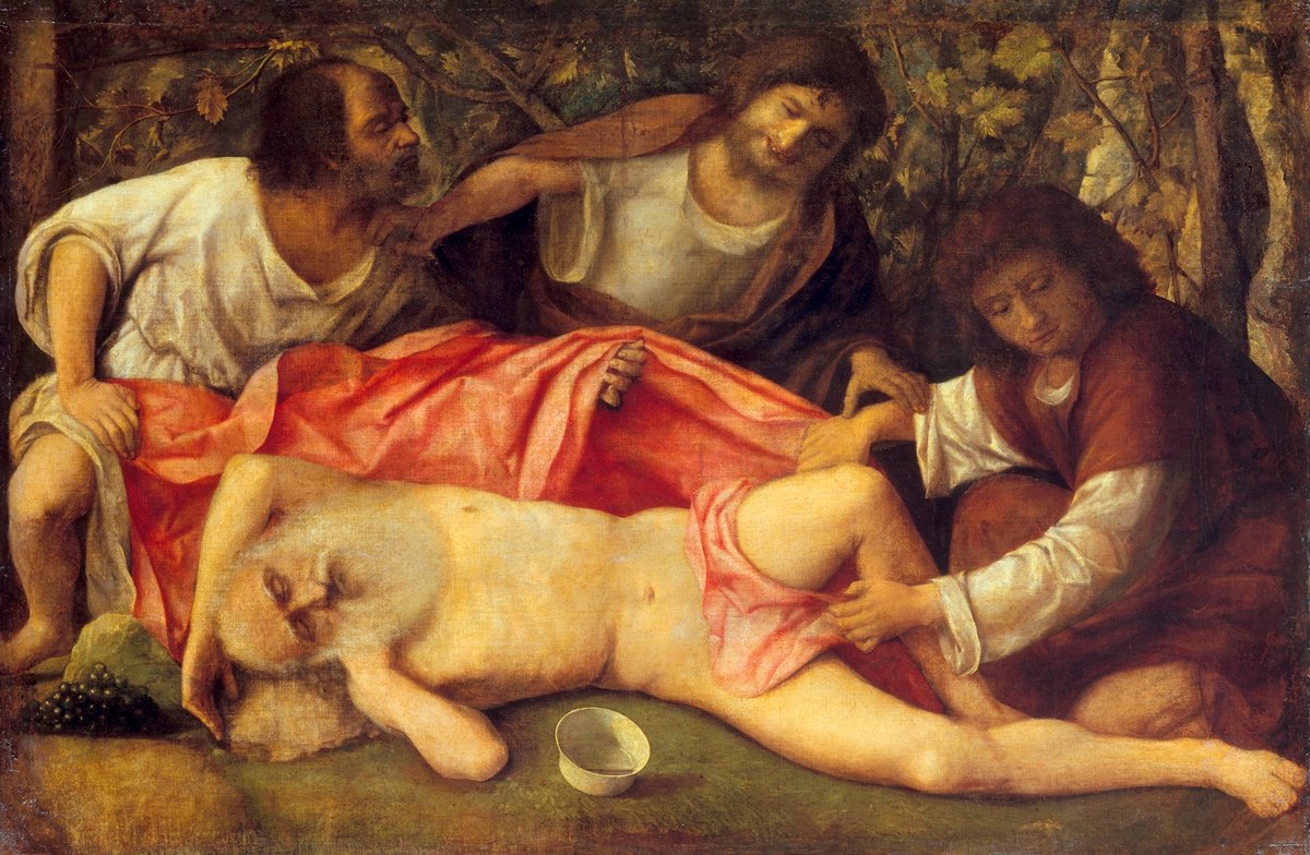 Drunkenness of Noah by Giovanni Bellini