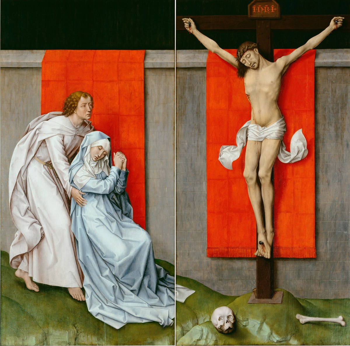 The Crucifixion Diptych by Rogier van der Weyden