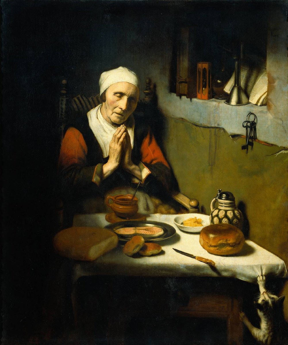 Old Woman Praying by Nicolaes Maes