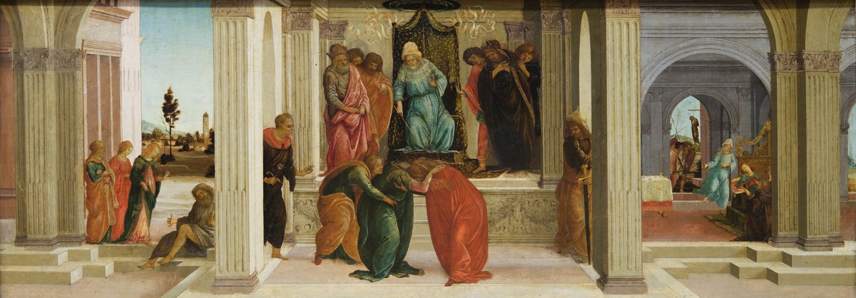Three Scenes from the Story of Esther by Filippino Lippi and Sandro Botticelli
