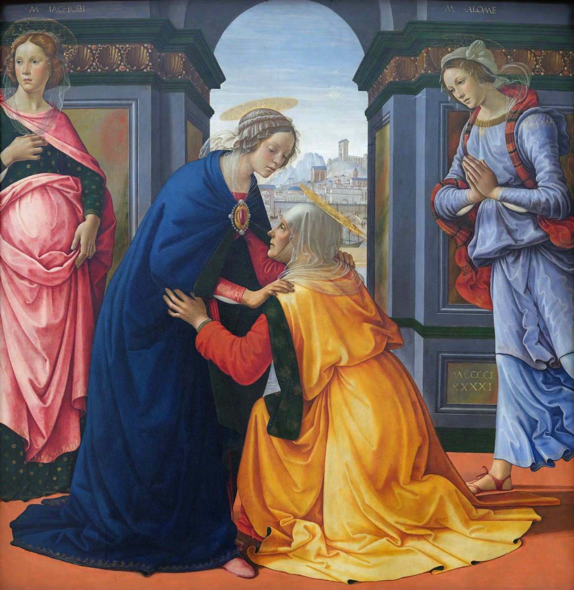 Visitation by Domenico Ghirlandaio