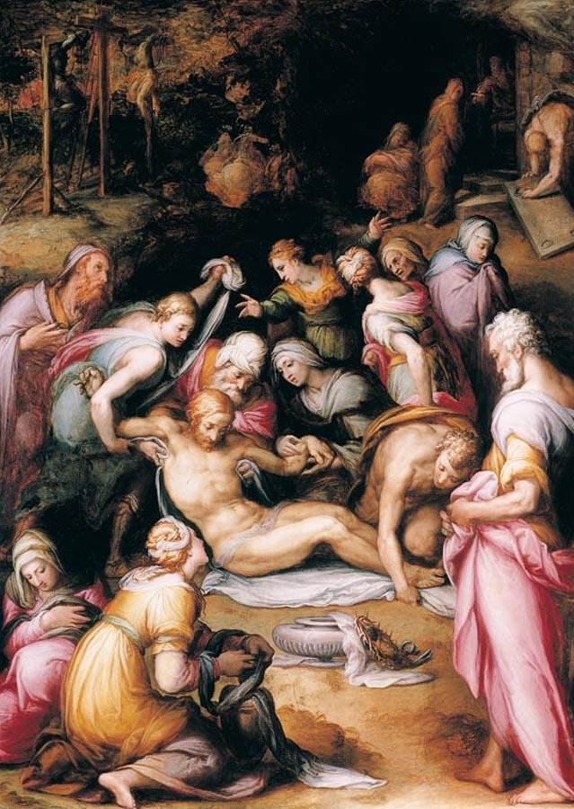 Lamentation over the Dead Christ by Giovanni Battista Naldini