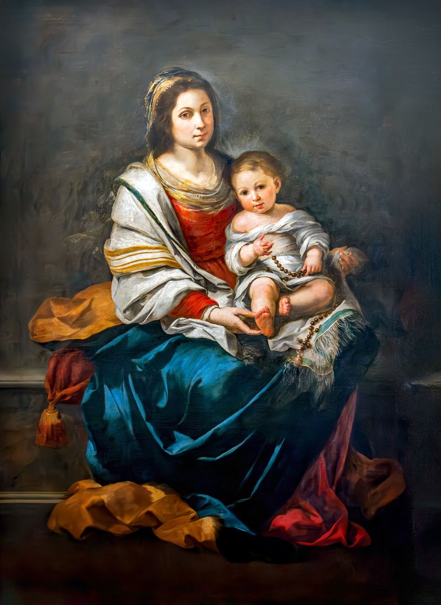 The Virgin of the Rosary by Bartolomé Esteban Murillo