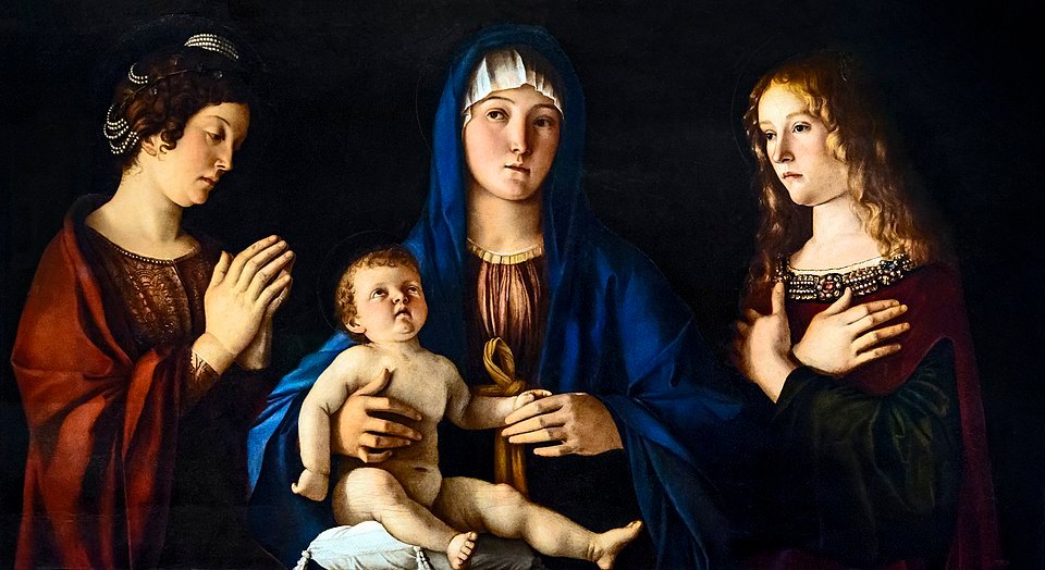 Madonna and Child with Saint Catherine and Saint Mary Magdalene by Giovanni Bellini