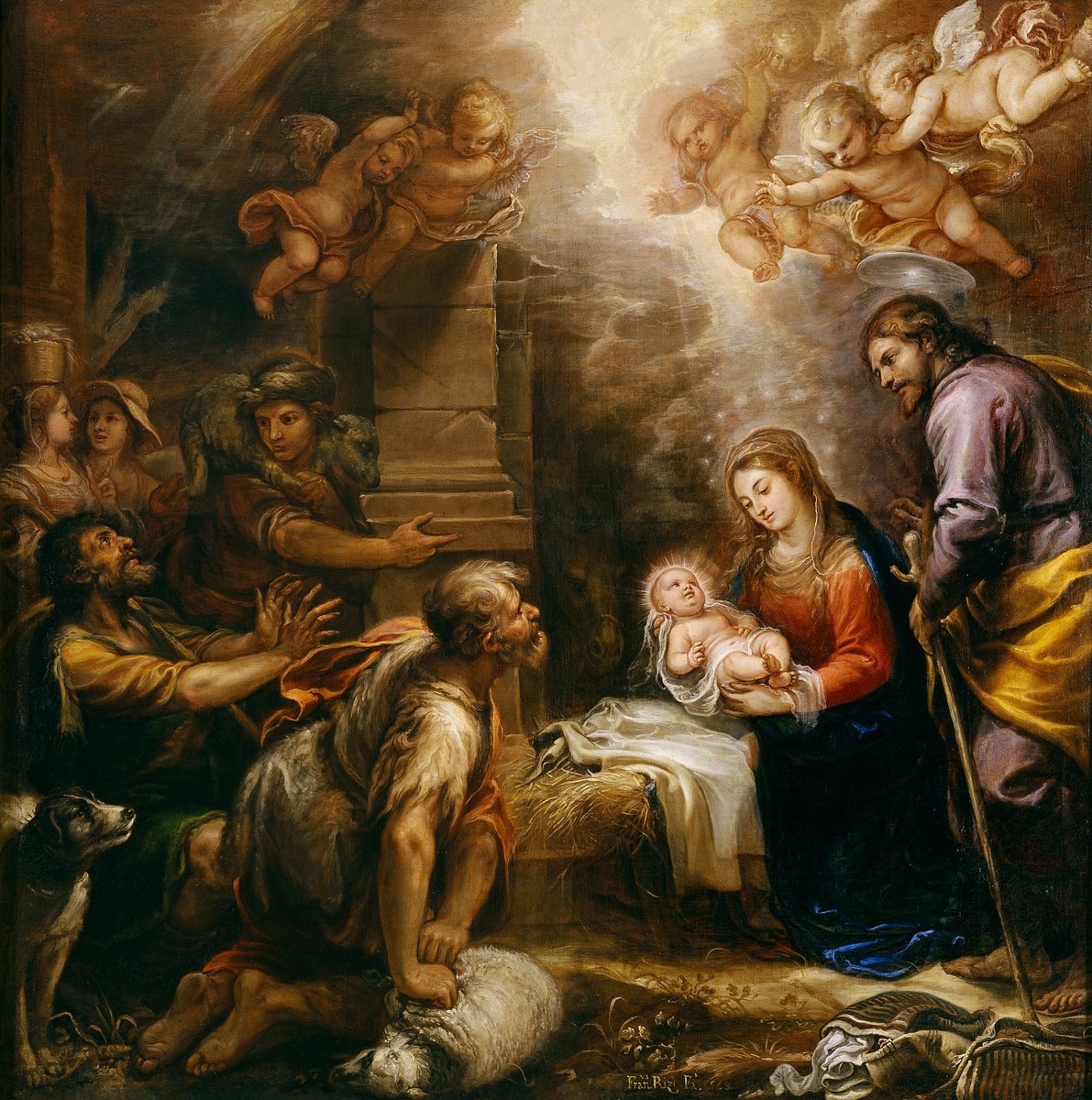 Adoration of the Shepherds by Francisco Rizi