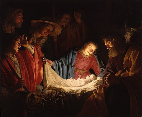 Adoration of the Shepherds by Gerrit van Honthorst