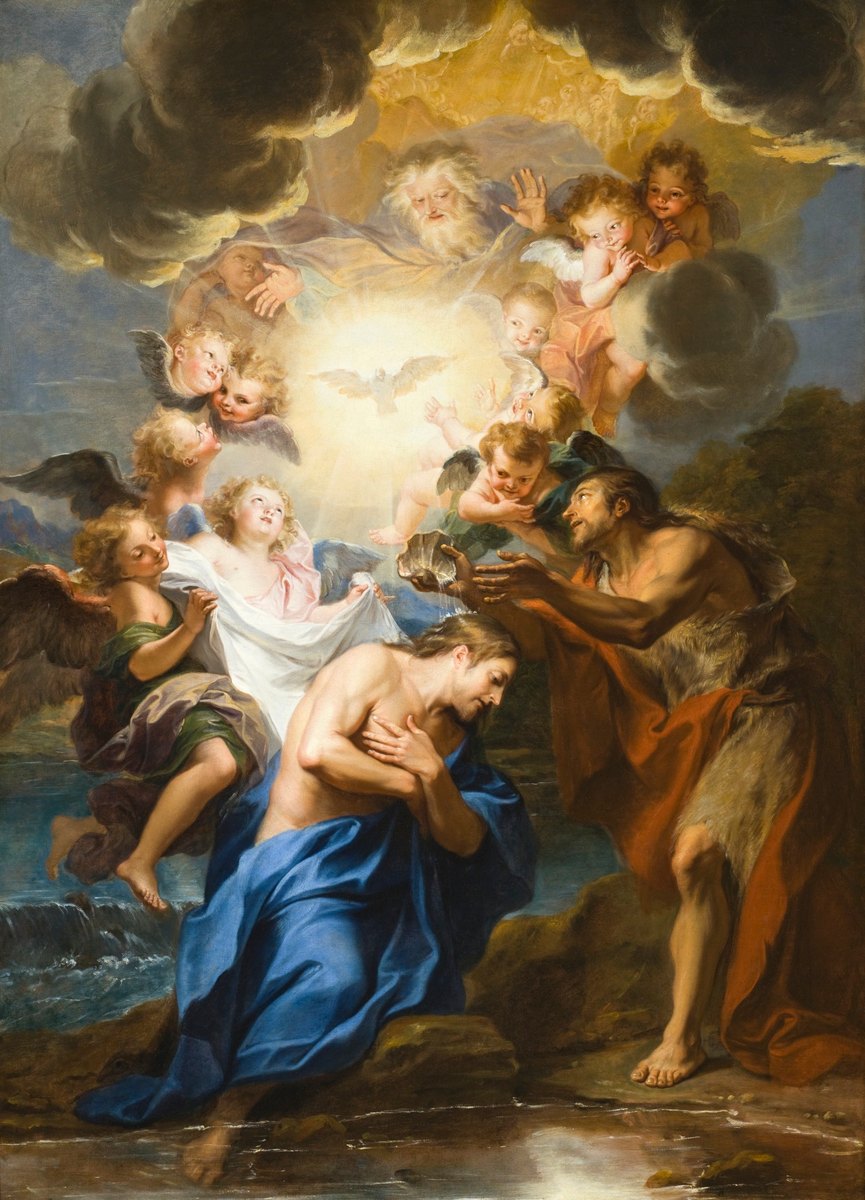Baptism of Christ by Antoine Coypel