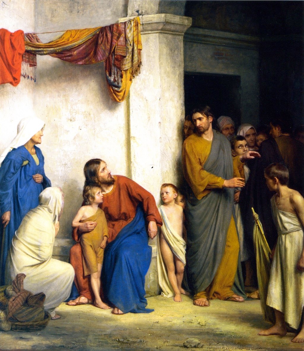 Let the Children Come unto Me by Carl Bloch