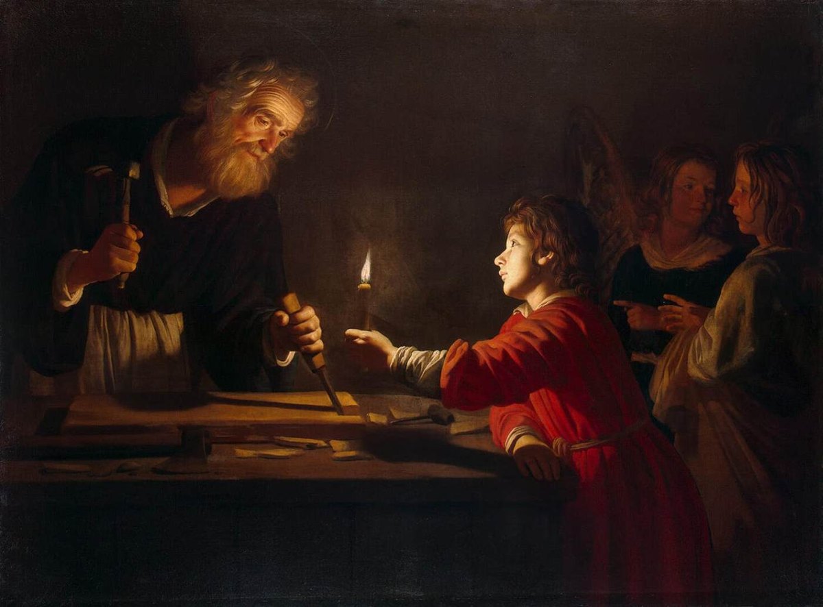 Childhood of Christ by Gerrit van Honthorst