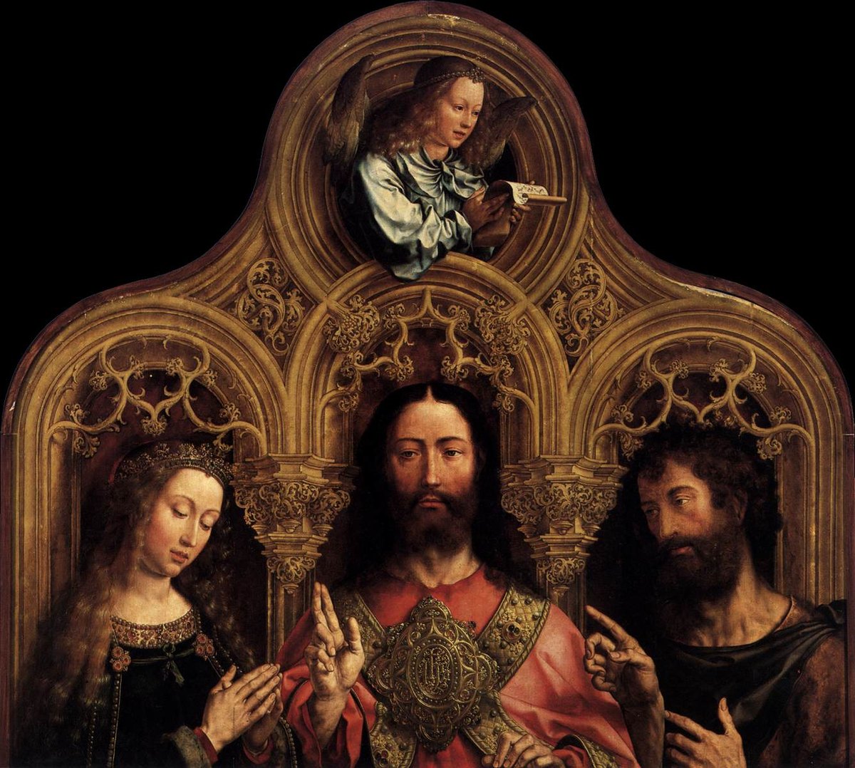 Christ between the Virgin and St John the Baptist by Jan Gossaert
