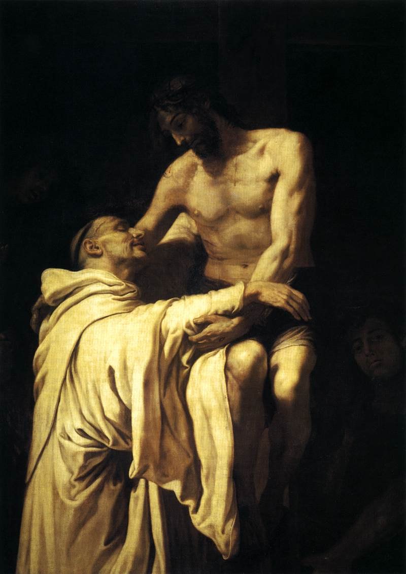 Christ Embracing St. Bernard from the Cross by Francesc Ribalta