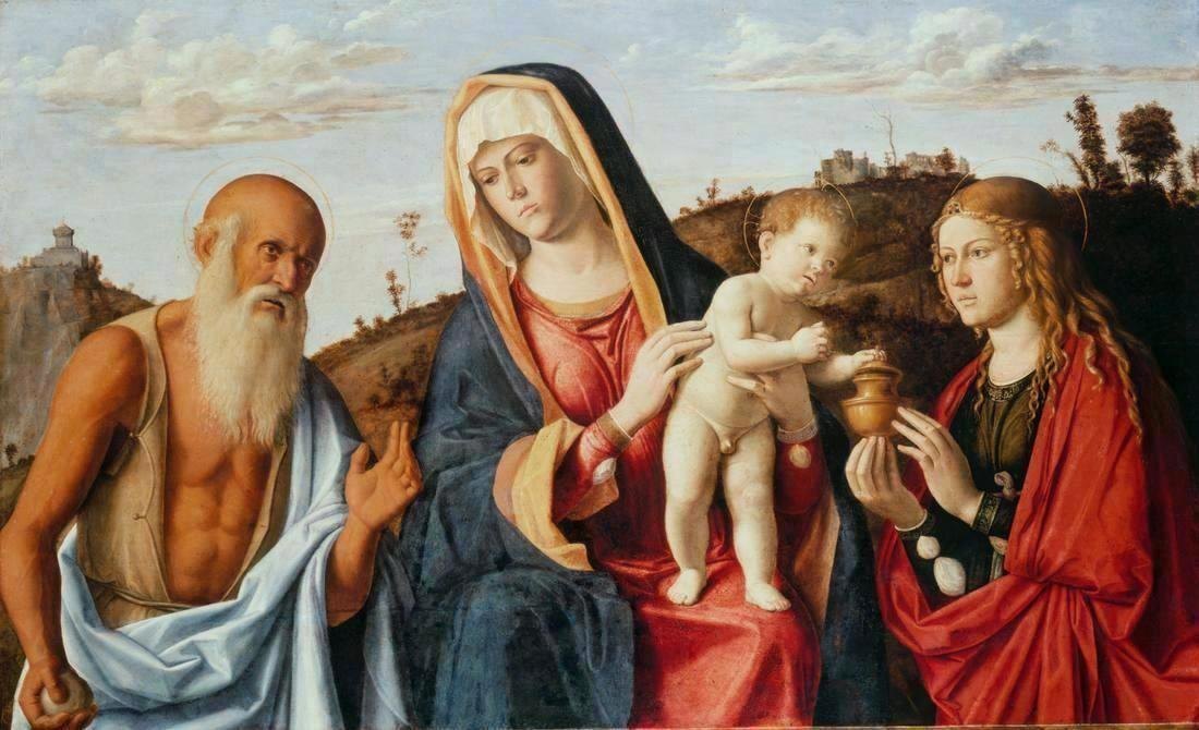 Madonna col Bambino tra S. Geremia e Maria Maddalena by Cima da Conegliano