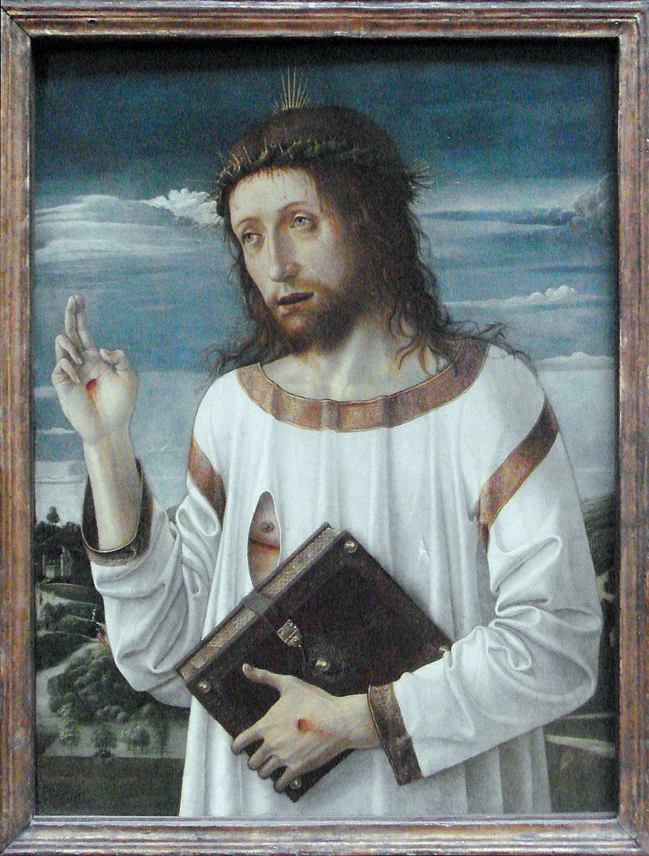 Christ Blessing by Giovanni Bellini