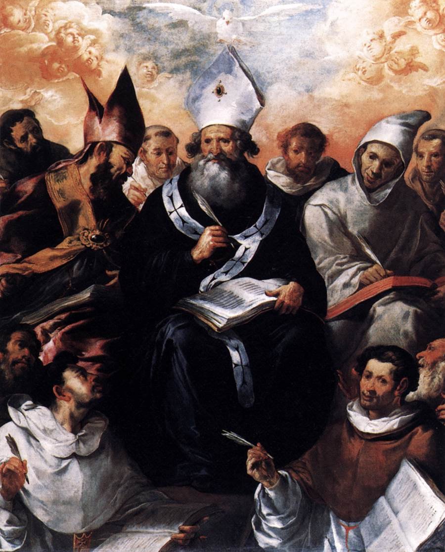 St. Basil Dictating His Doctrine by Francisco de Herrera