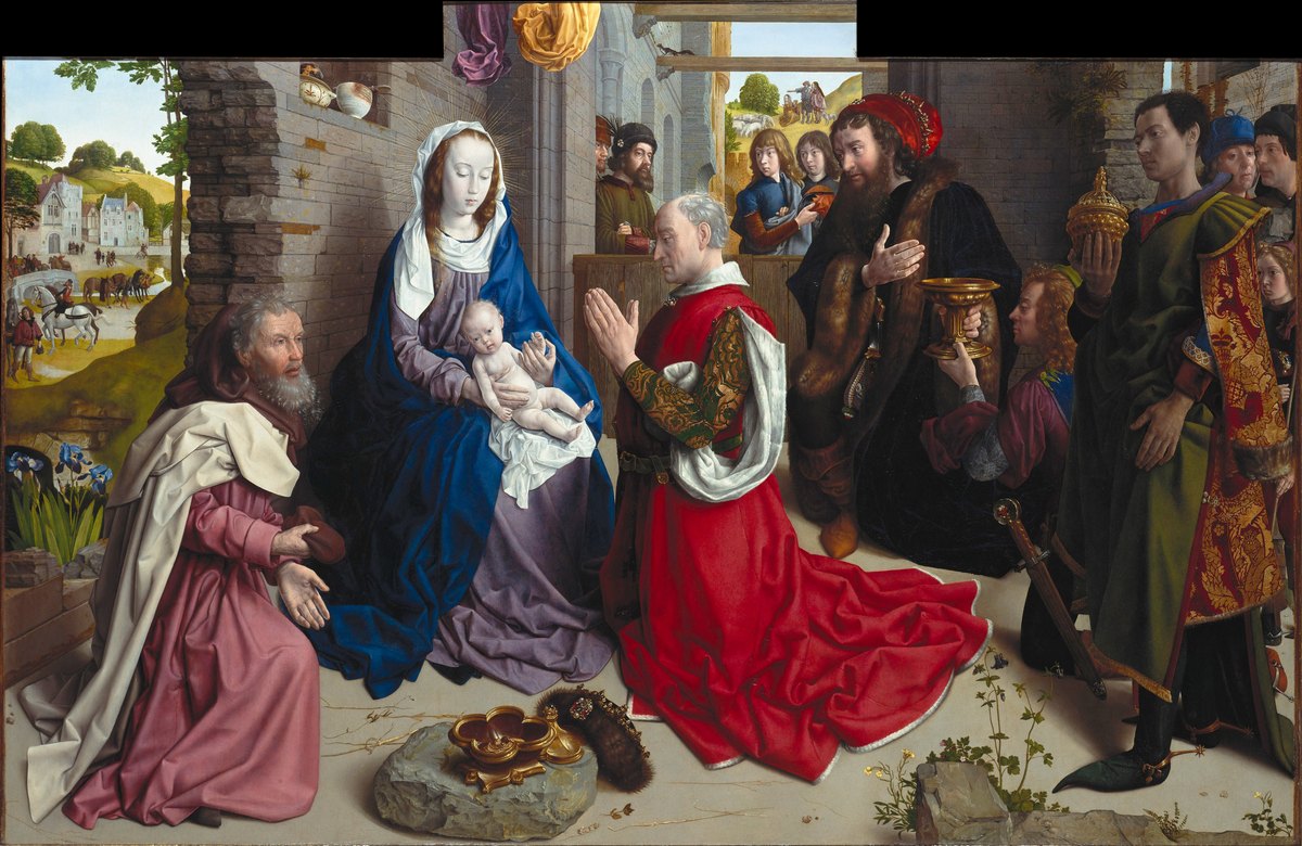 Adoration of the Kings (Monforte Altarpiece) by Hugo van der Goes