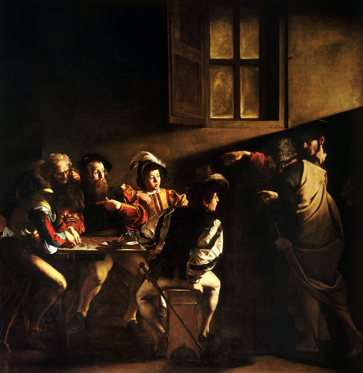 The Calling of Saint Matthew by Caravaggio