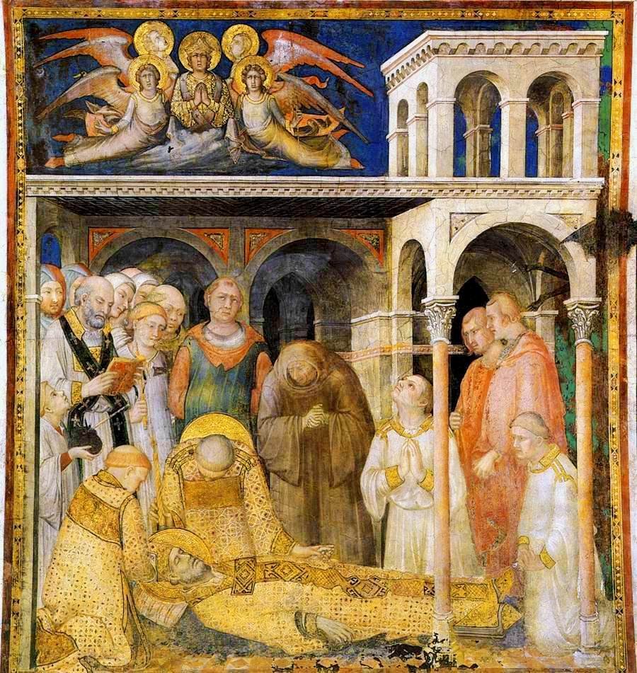 The Death of Saint Martin by Simone Martini