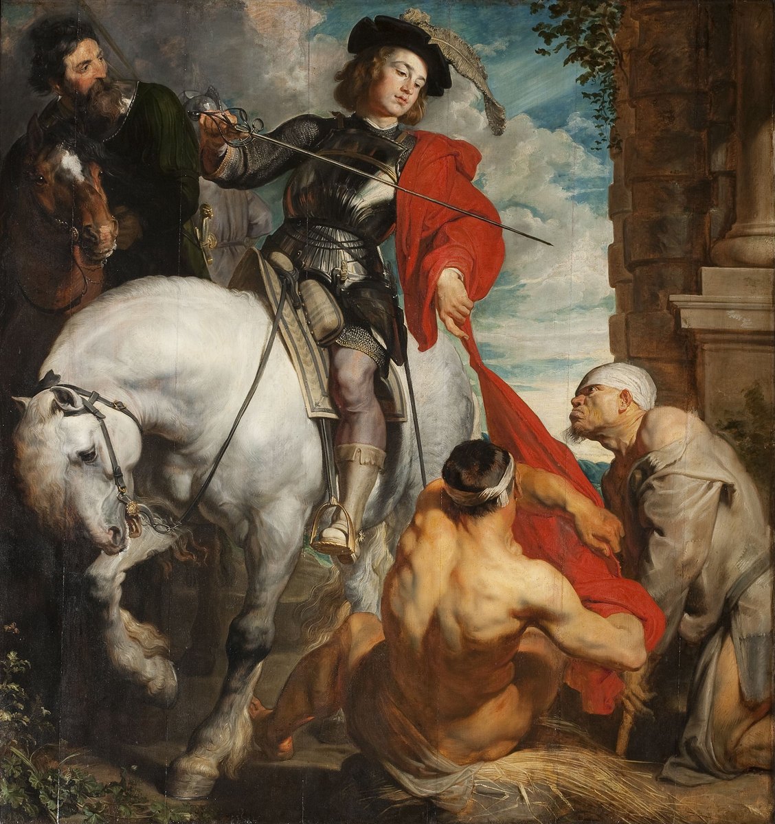 Saint Martin Dividing his Cloak by Anthony van Dyck