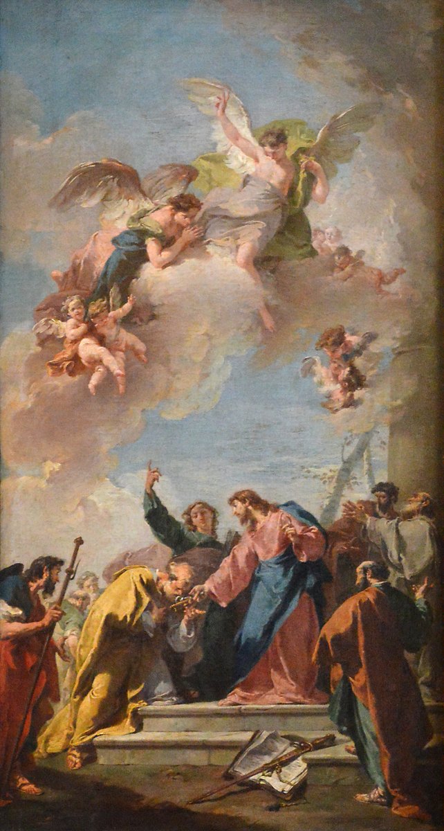 Christ Giving the Keys to Saint Peter by Giovanni Battista Pittoni