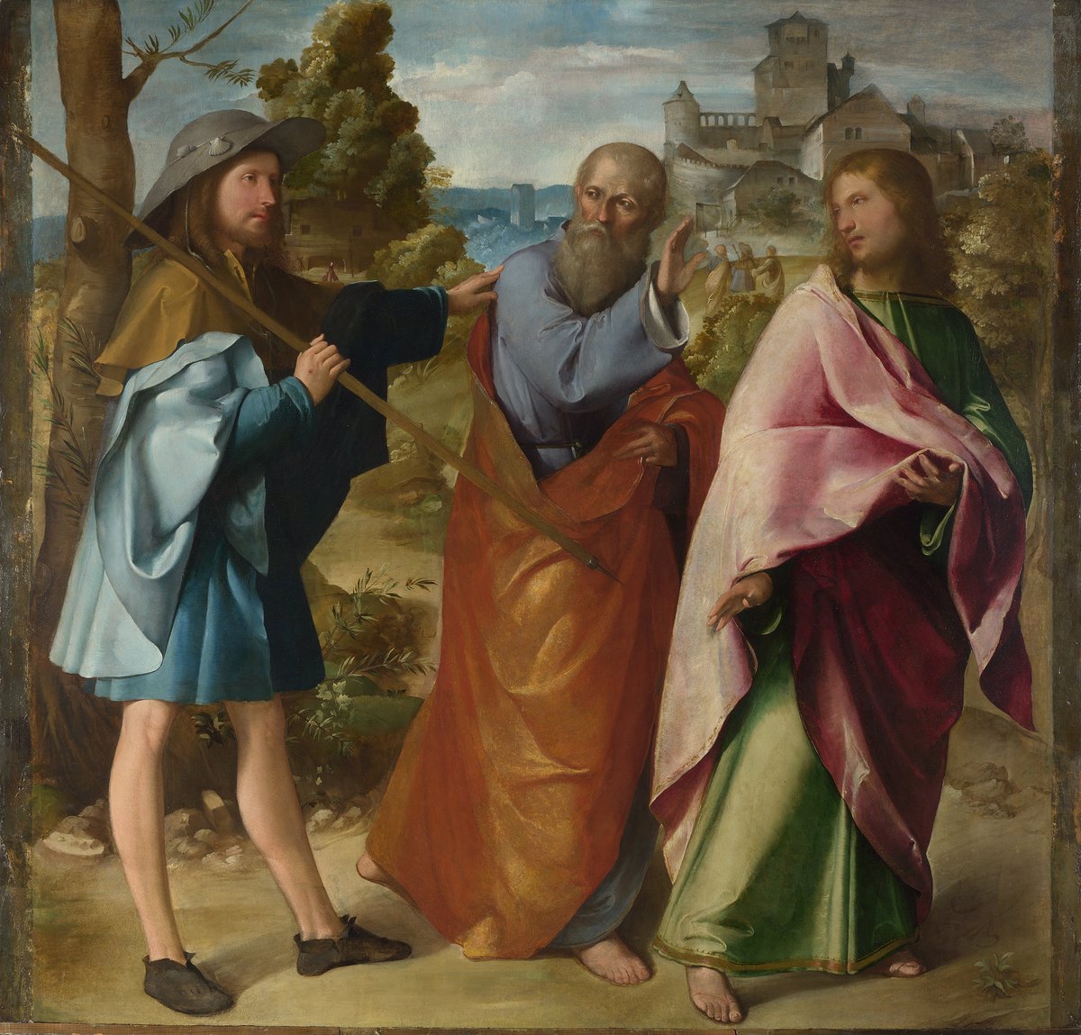 The Road to Emmaus by Altobello Melone